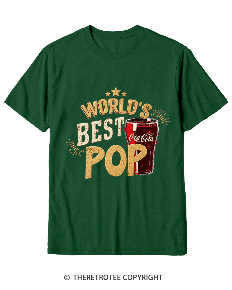 TheRetroTee World's Best Pop 1970s Cotton T-Shirt