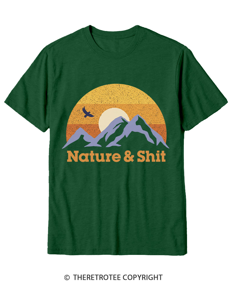 TheRetroTee Nature & Shit 1970s Cotton T-Shirt