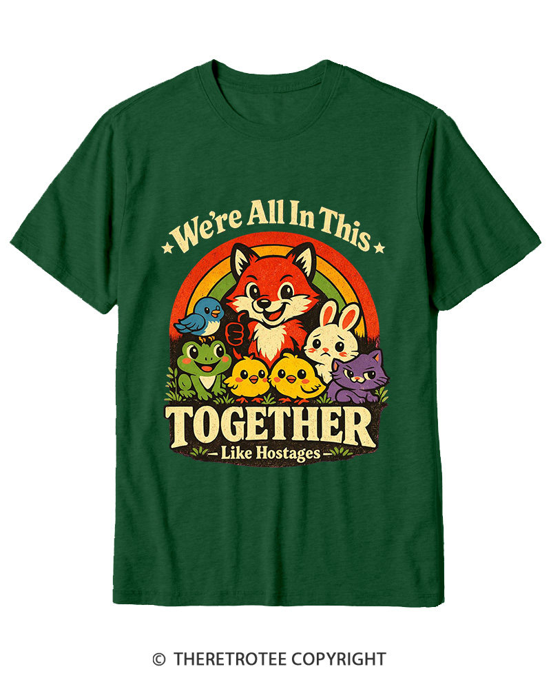 TheRetroTee We’re All In This Together  1970s Cotton T-Shirt