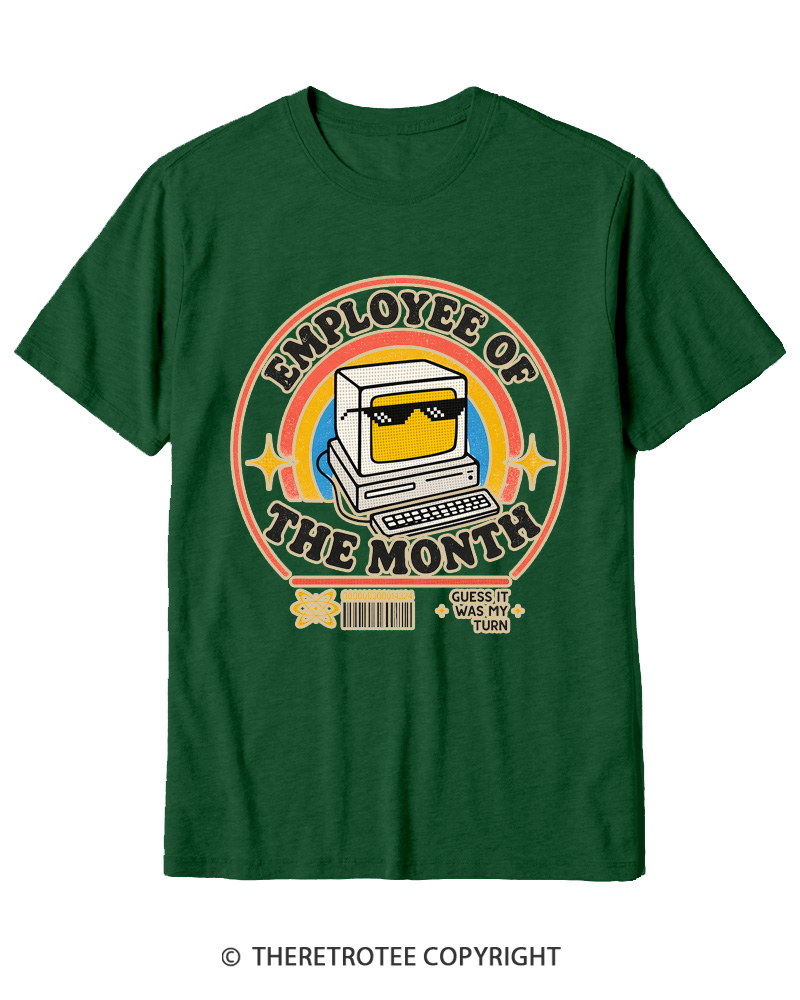 TheRetroTee Employee of the Month 1980s Cotton T-Shirt