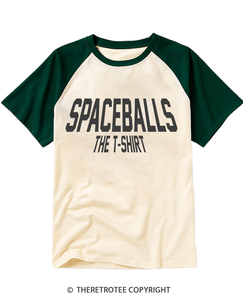 TheRetroTee Spaceballs T-Shirt 1980s Raglan Baseball T-Shirt
