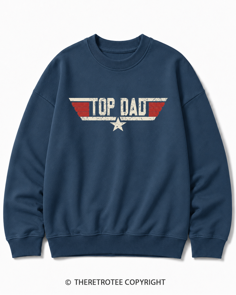 TheRetroTee Top Dad 1980s Cotton Sweatshirt