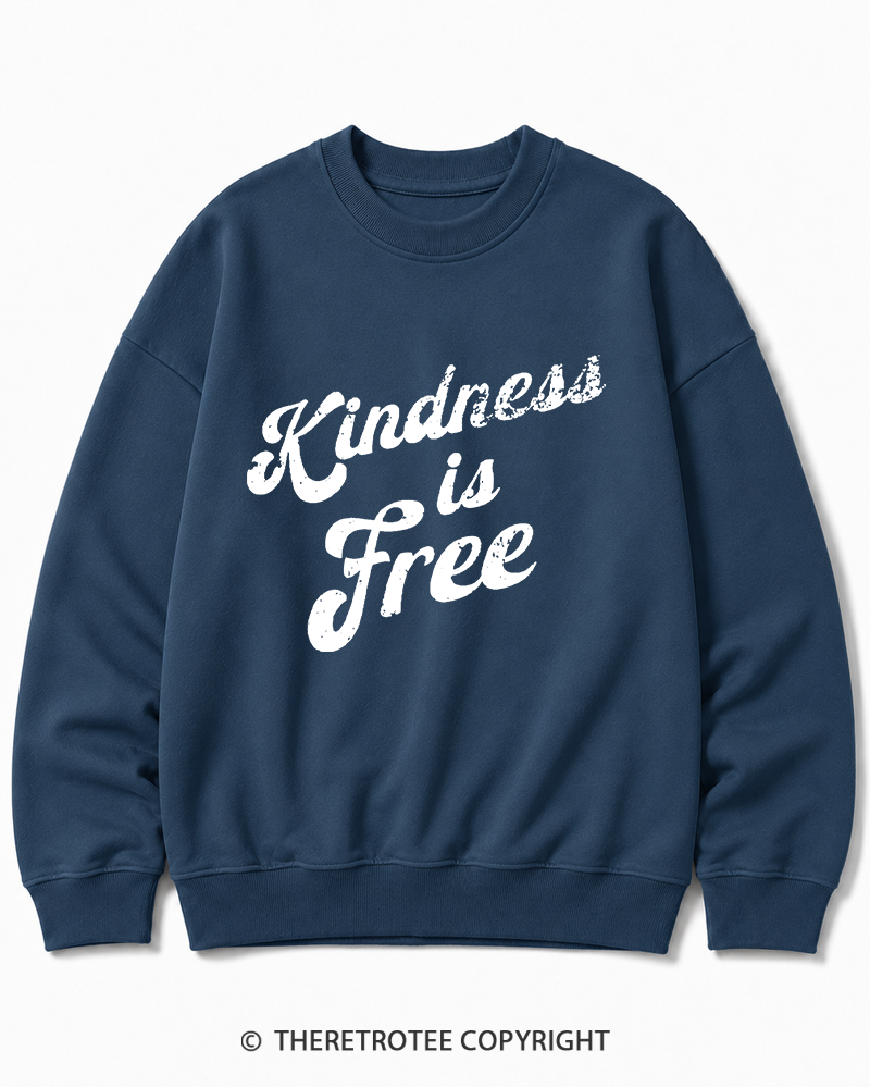 TheRetroTee Be Kind 1960s Cotton Sweatshirt