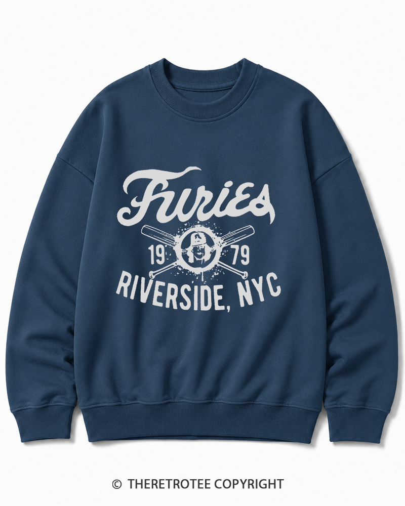TheRetroTee Furies Riverside cult movie 1970s Cotton Sweatshirt