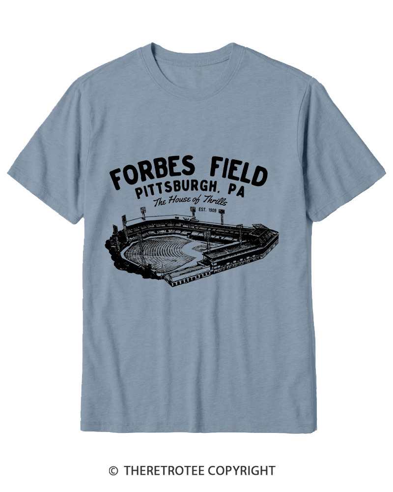 TheRetroTee Forbes Field was the home of the Pittsburgh Pirates Cotton T-Shirt