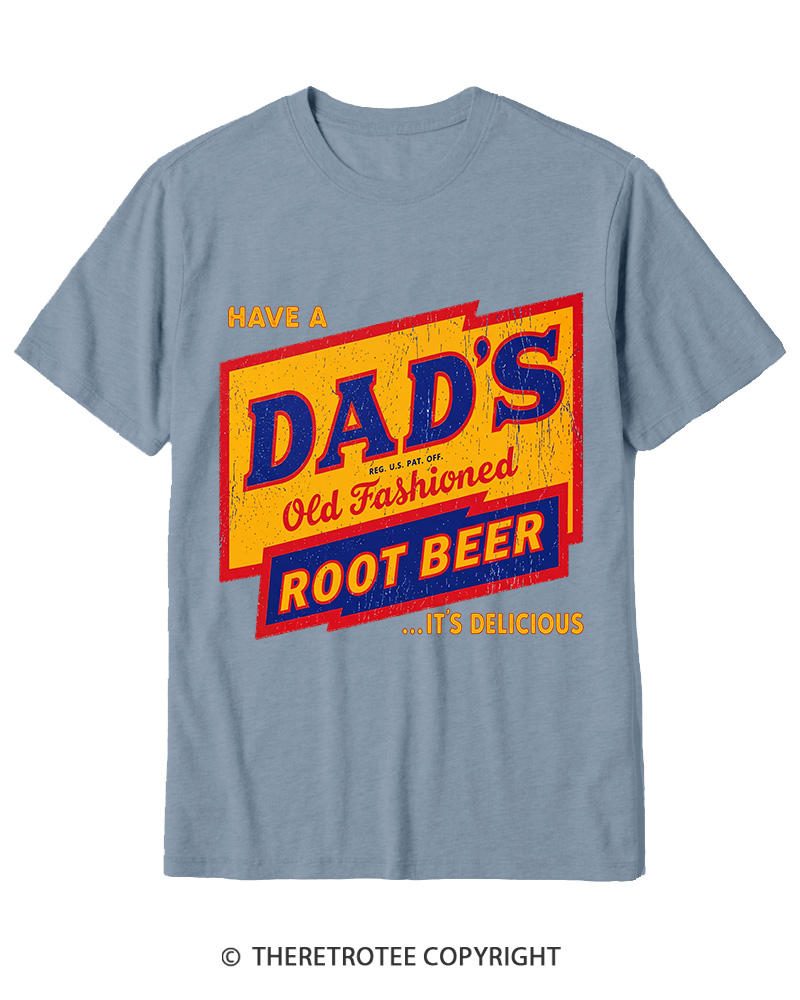 TheRetroTee Dad's Root Beer 1960s Cotton T-Shirt
