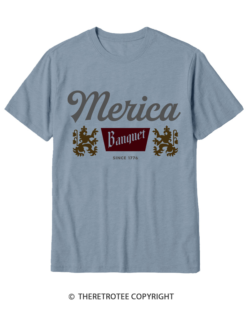 TheRetroTee Merica Banquet Beer Cotton T-Shirt