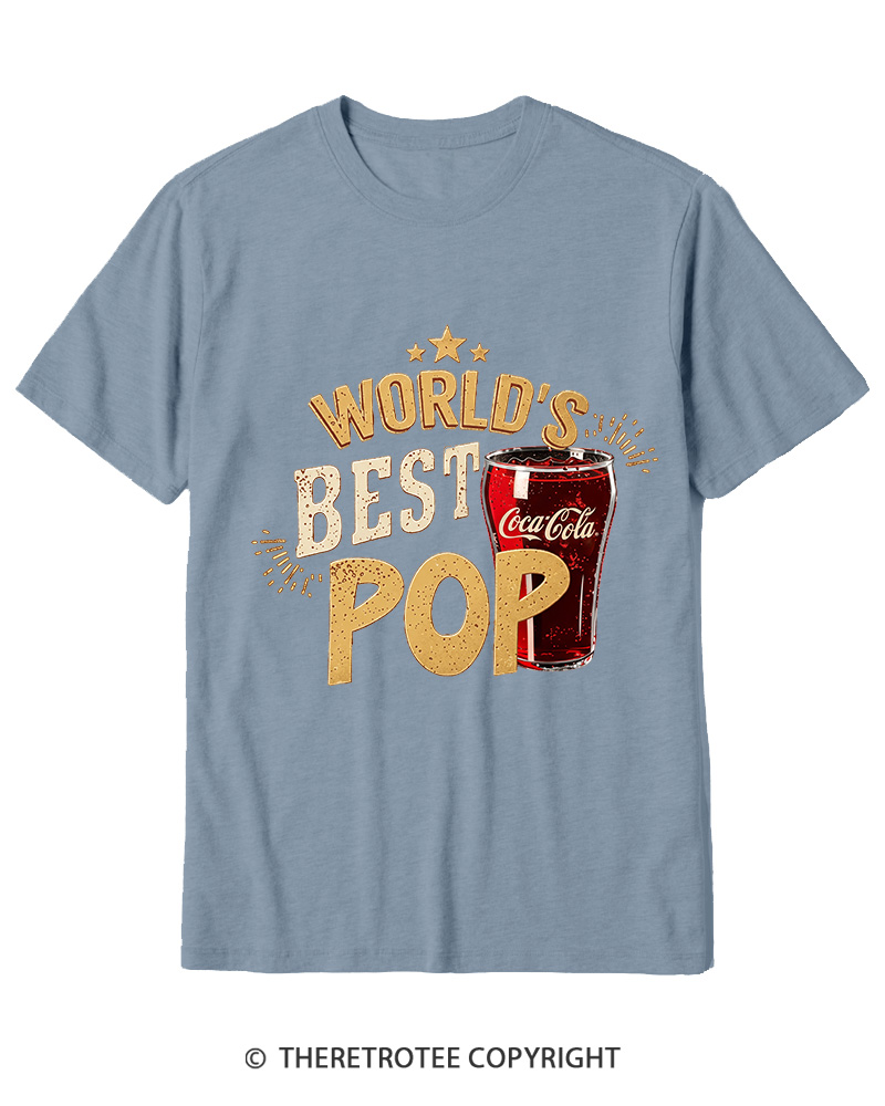 TheRetroTee World's Best Pop 1970s Cotton T-Shirt
