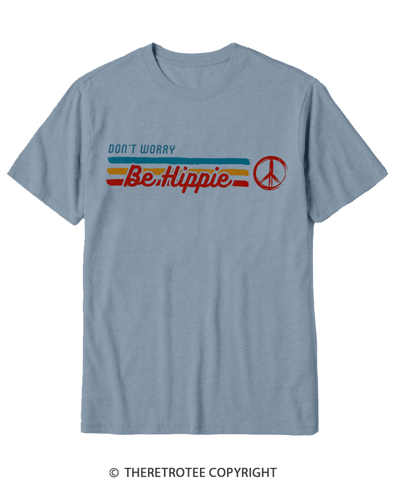 TheRetroTee Don't Worry, Be Happy 1970s Cotton T-Shirt