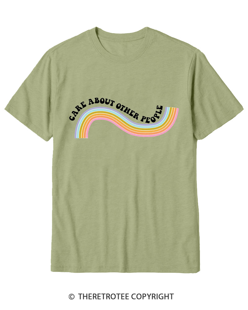 TheRetroTee Care About Other People 1970s Cotton T-Shirt