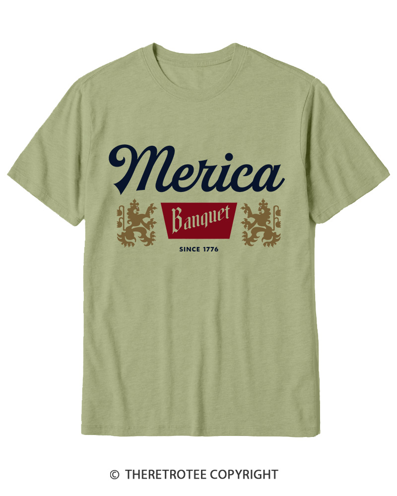 TheRetroTee Merica Banquet Beer Cotton T-Shirt