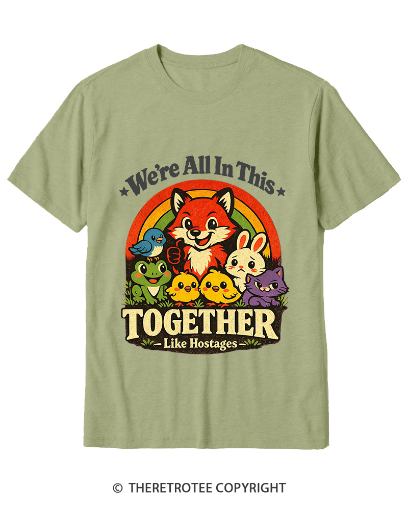 TheRetroTee We’re All In This Together  1970s Cotton T-Shirt