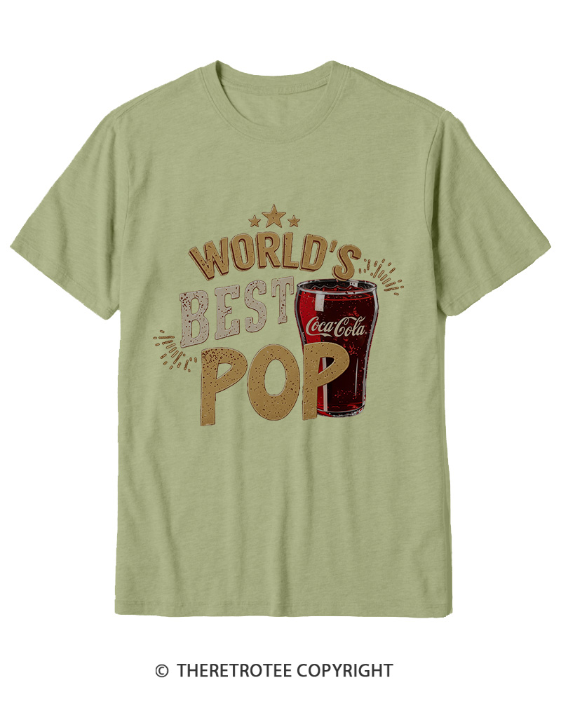 TheRetroTee World's Best Pop 1970s Cotton T-Shirt