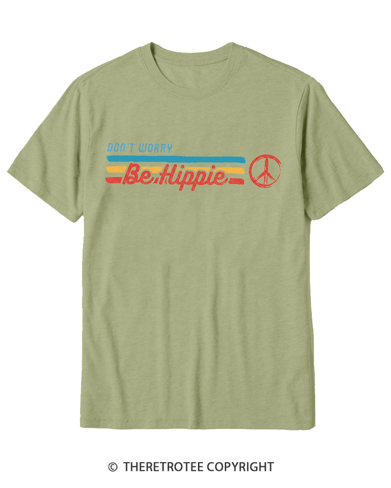 TheRetroTee Don't Worry, Be Happy 1970s Cotton T-Shirt