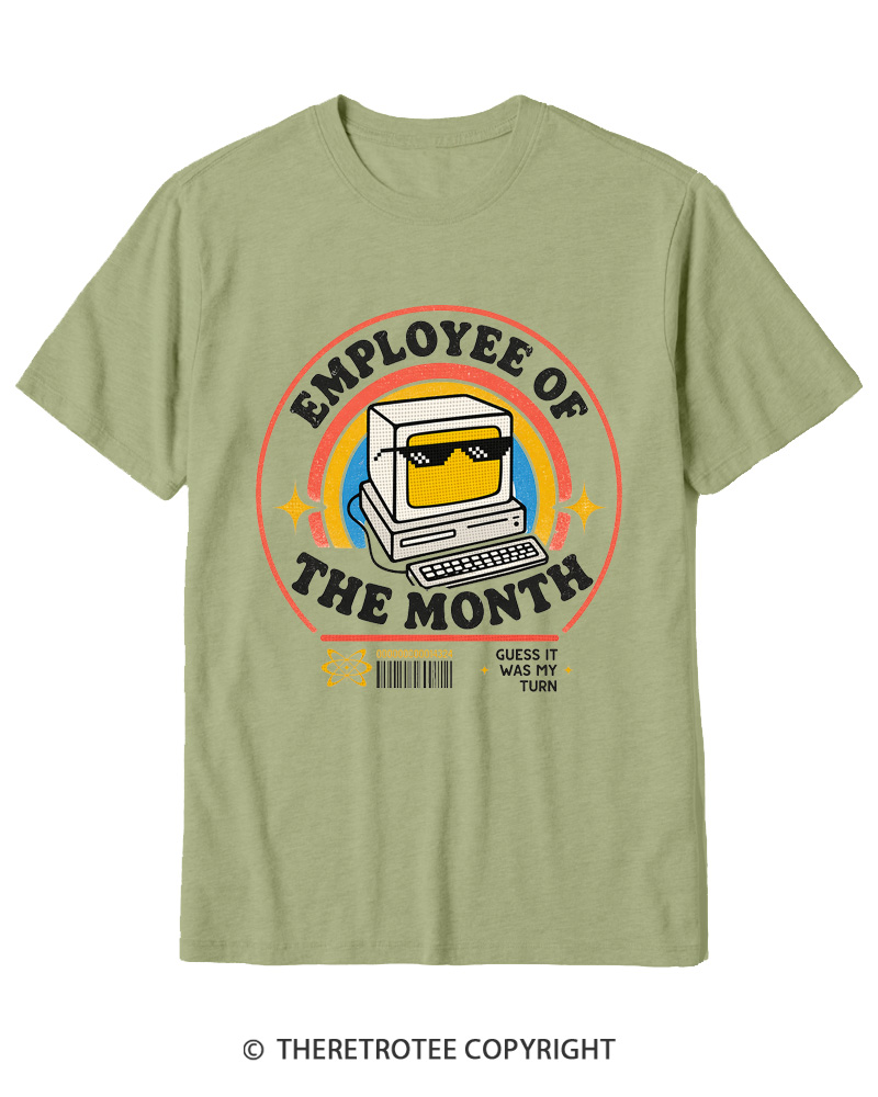 TheRetroTee Employee of the Month 1980s Cotton T-Shirt