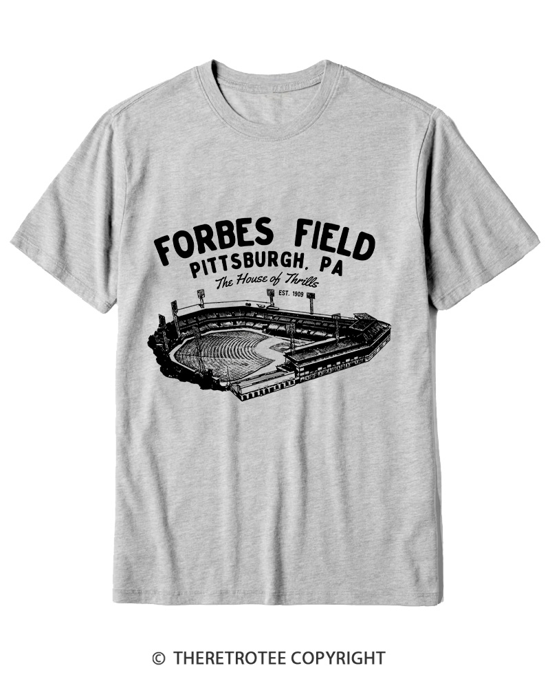 TheRetroTee Forbes Field was the home of the Pittsburgh Pirates Cotton T-Shirt