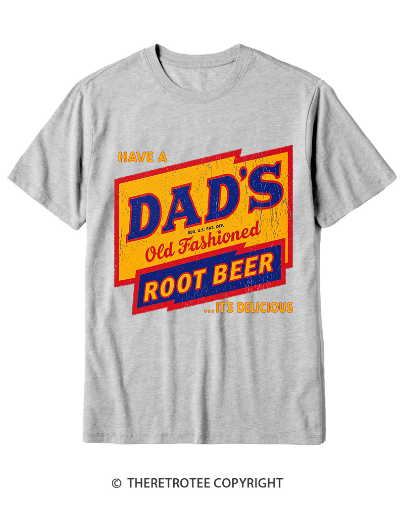 TheRetroTee Dad's Root Beer 1960s Cotton T-Shirt