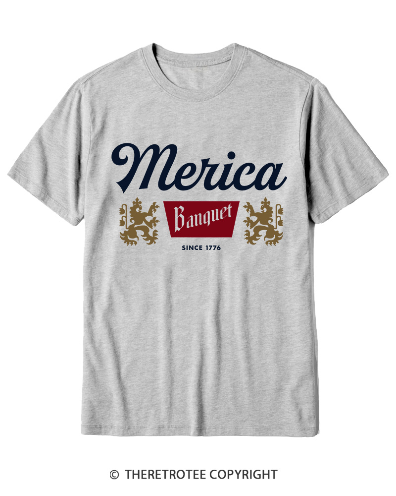 TheRetroTee Merica Banquet Beer Cotton T-Shirt