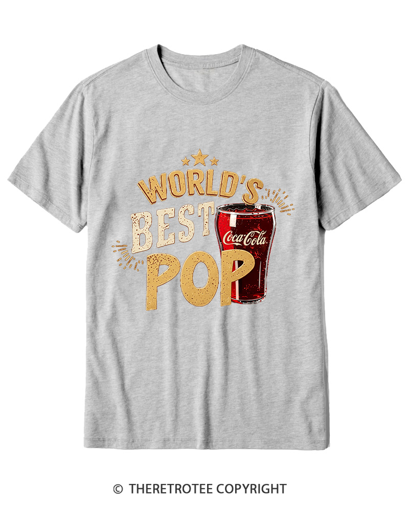 TheRetroTee World's Best Pop 1970s Cotton T-Shirt