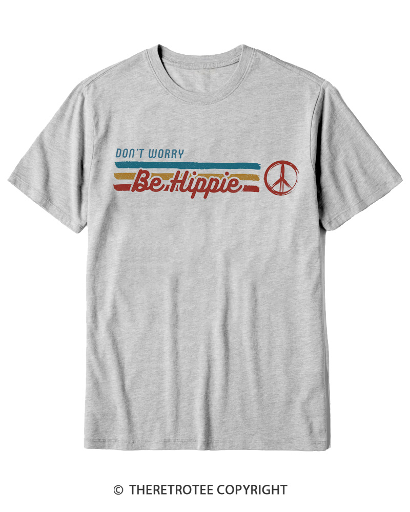 TheRetroTee Don't Worry, Be Happy 1970s Cotton T-Shirt