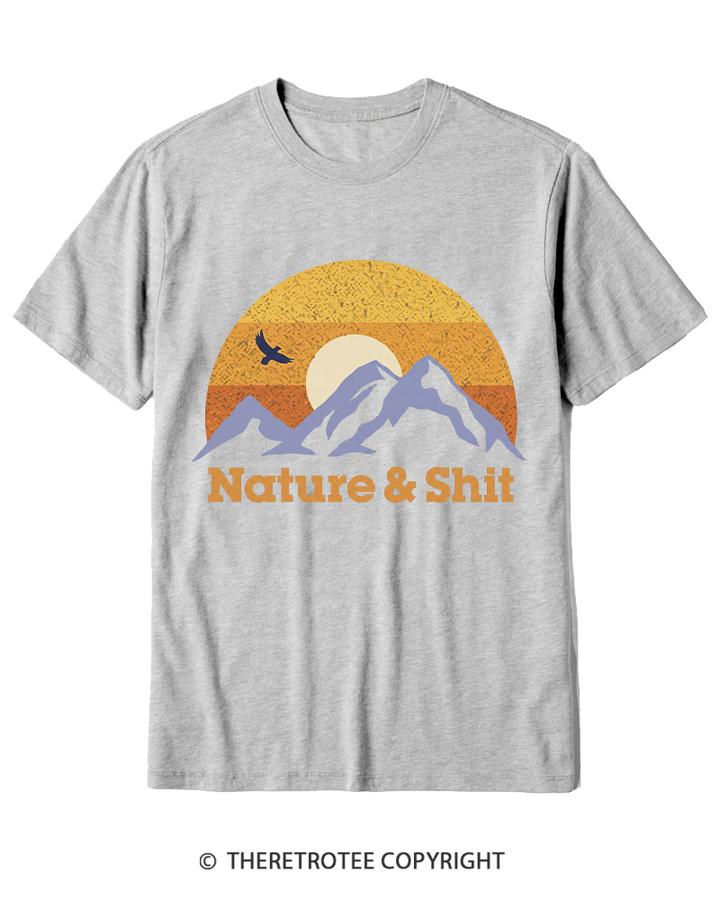 TheRetroTee Nature & Shit 1970s Cotton T-Shirt