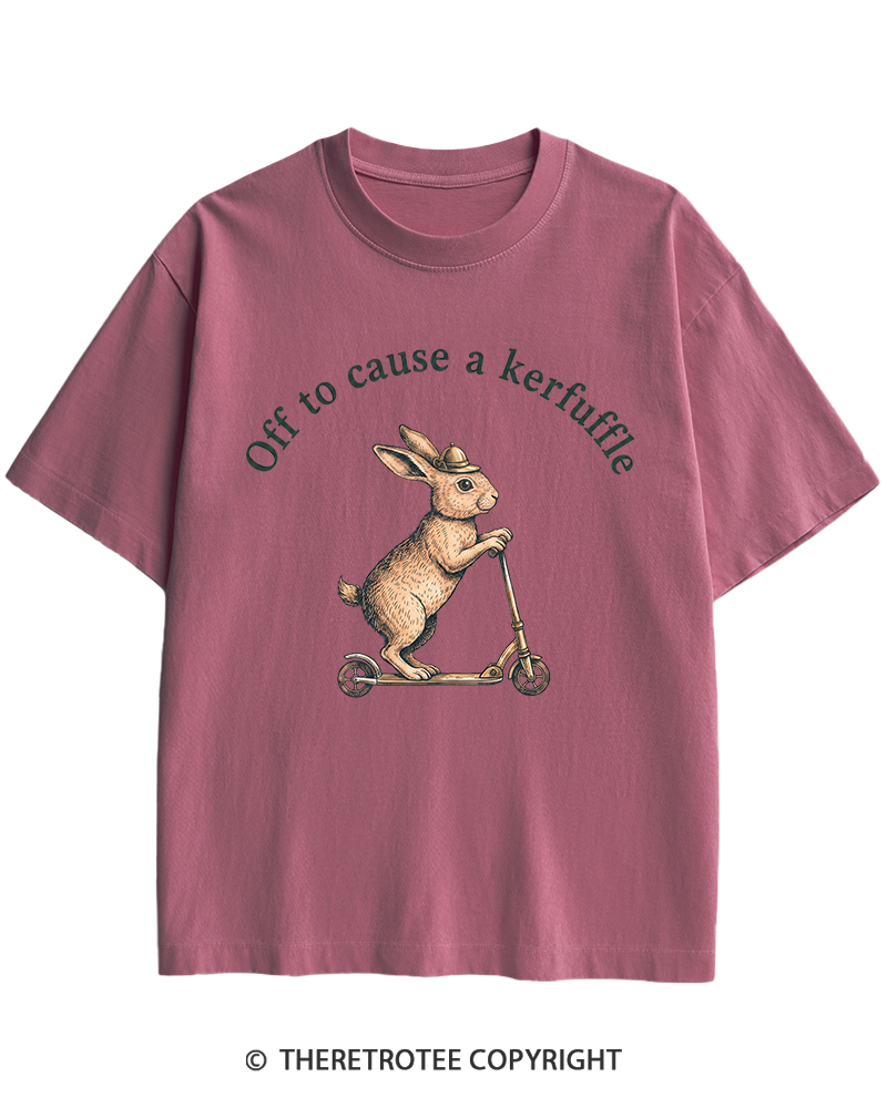 TheRetroTee Off To Cause A Kerfuffle 1950s Heavy Cotton T-Shirt