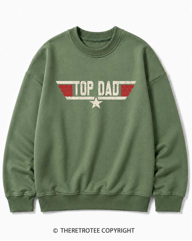 TheRetroTee Top Dad 1980s Cotton Sweatshirt