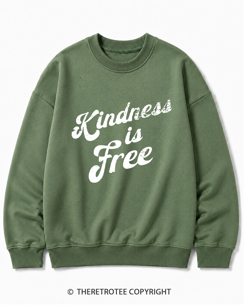 TheRetroTee Be Kind 1960s Cotton Sweatshirt