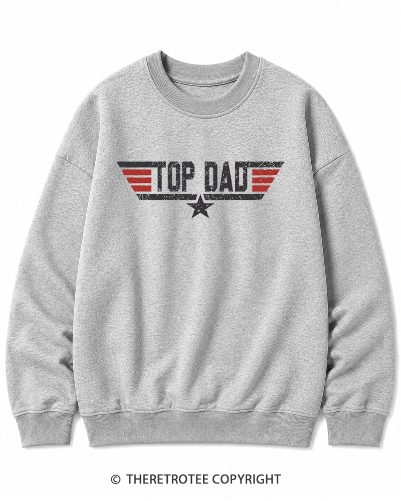 TheRetroTee Top Dad 1980s Cotton Sweatshirt