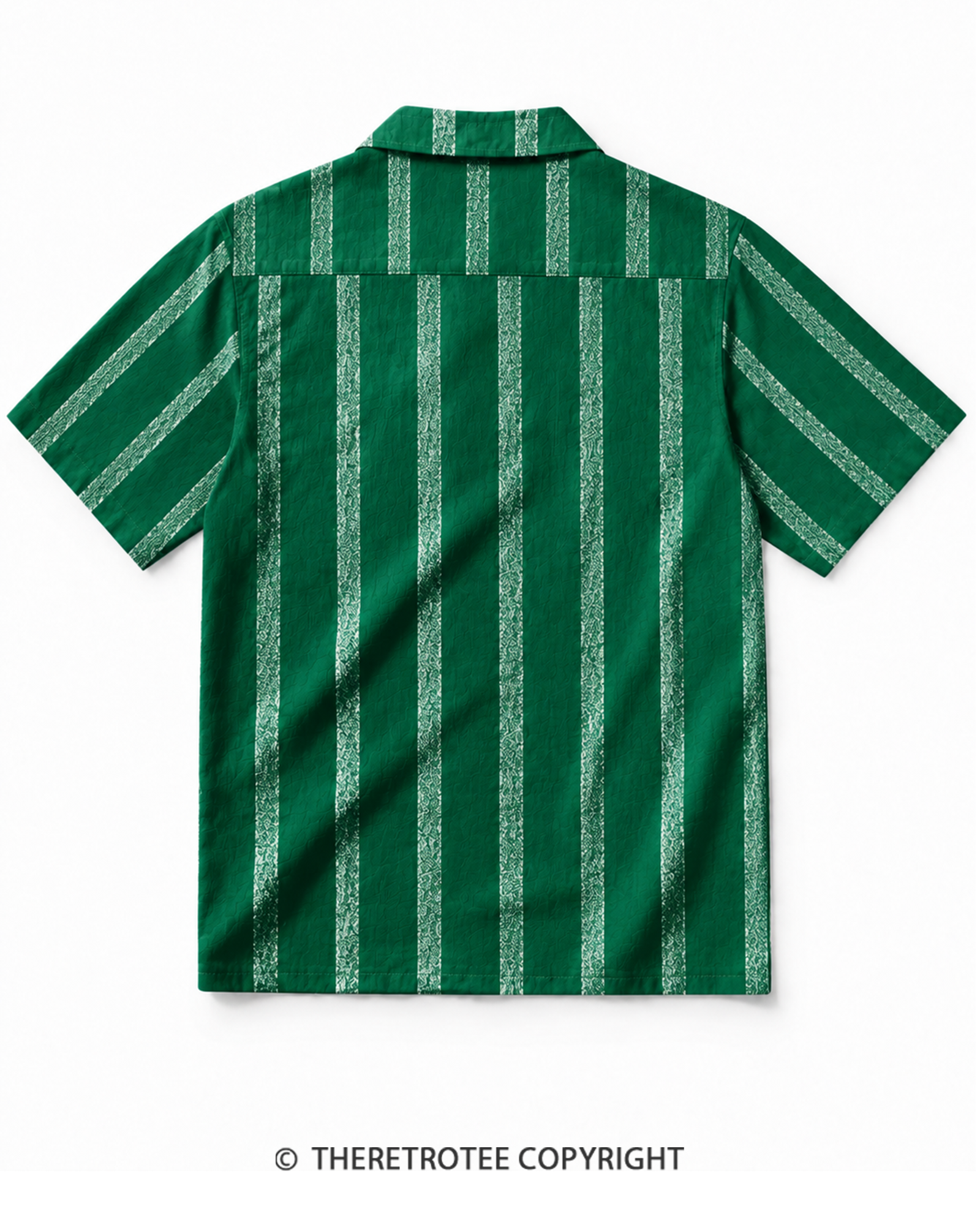 TheRetroTee Rainbow Stripe Vintage Hawaiian Shirt