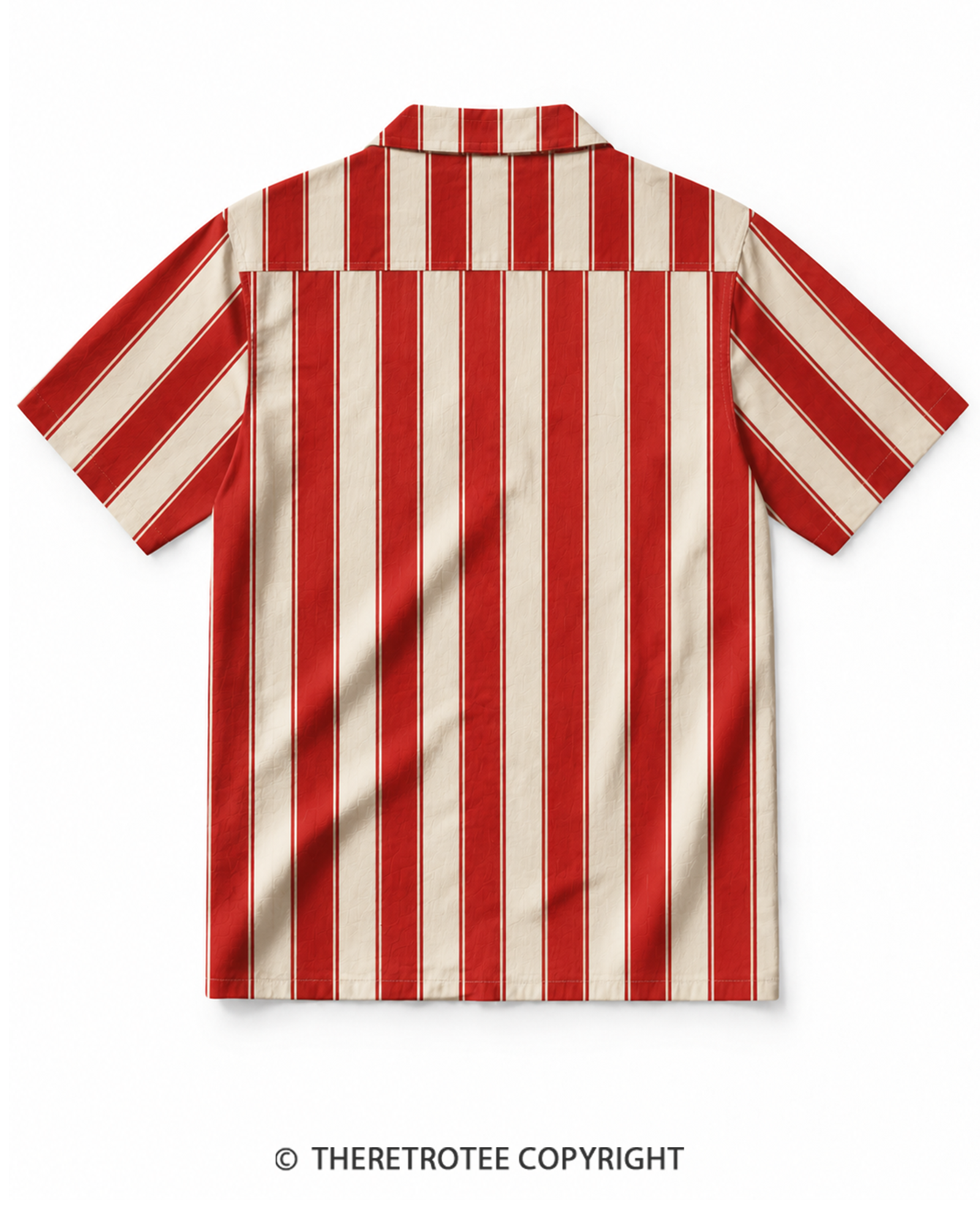 TheRetroTee Rainbow Stripe Vintage Hawaiian Shirt