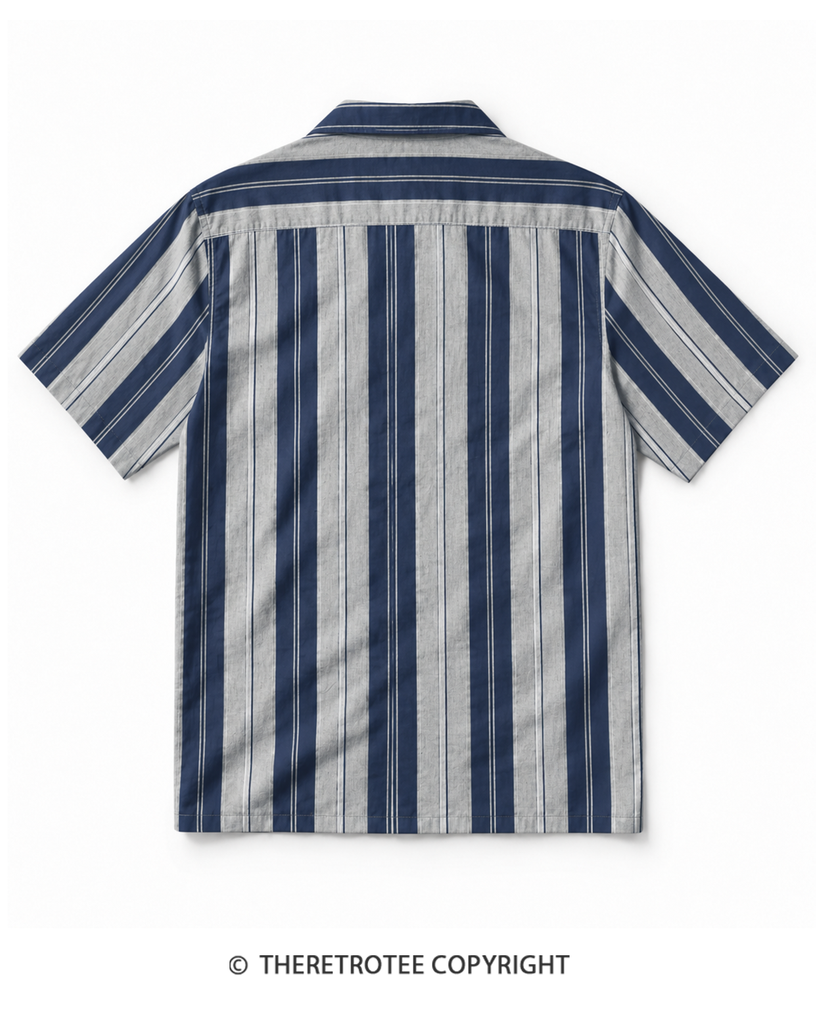 TheRetroTee Rainbow Stripe Vintage Hawaiian Shirt