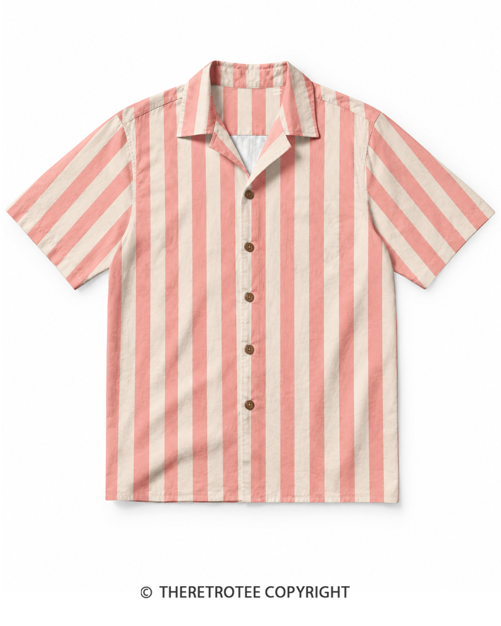 TheRetroTee Rainbow Stripe Vintage Hawaiian Shirt