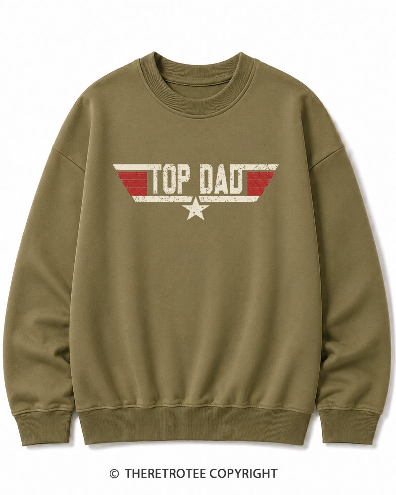 TheRetroTee Top Dad 1980s Cotton Sweatshirt