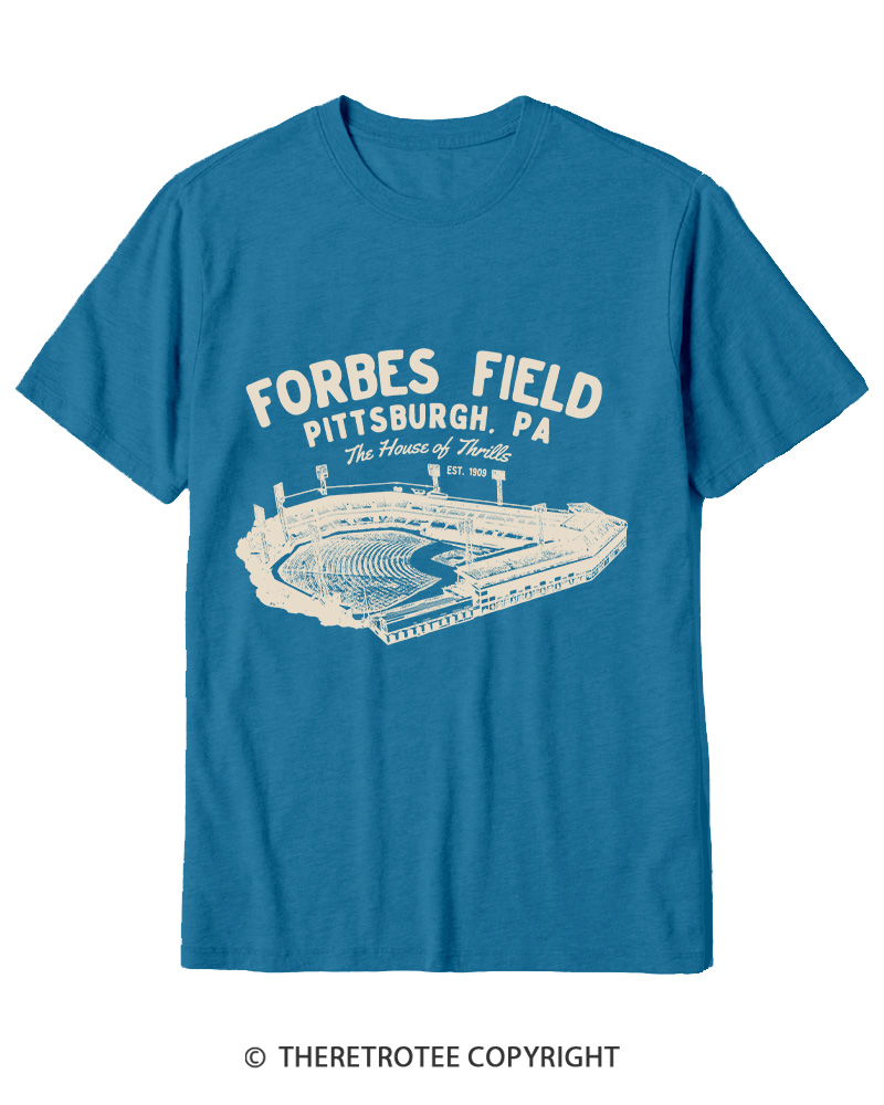 TheRetroTee Forbes Field was the home of the Pittsburgh Pirates Cotton T-Shirt
