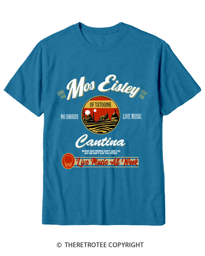 TheRetroTee Live Music All Week 1980s Cotton T-Shirt