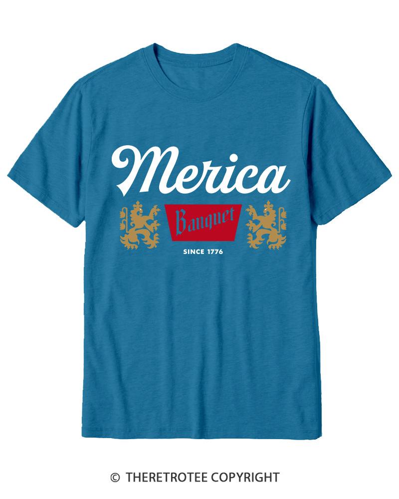 TheRetroTee Merica Banquet Beer Cotton T-Shirt