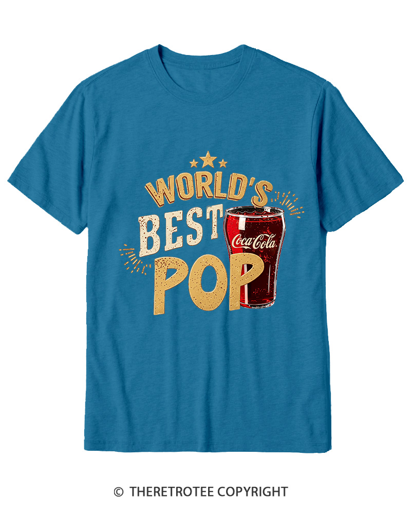 TheRetroTee World's Best Pop 1970s Cotton T-Shirt