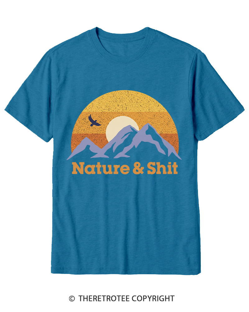TheRetroTee Nature & Shit 1970s Cotton T-Shirt
