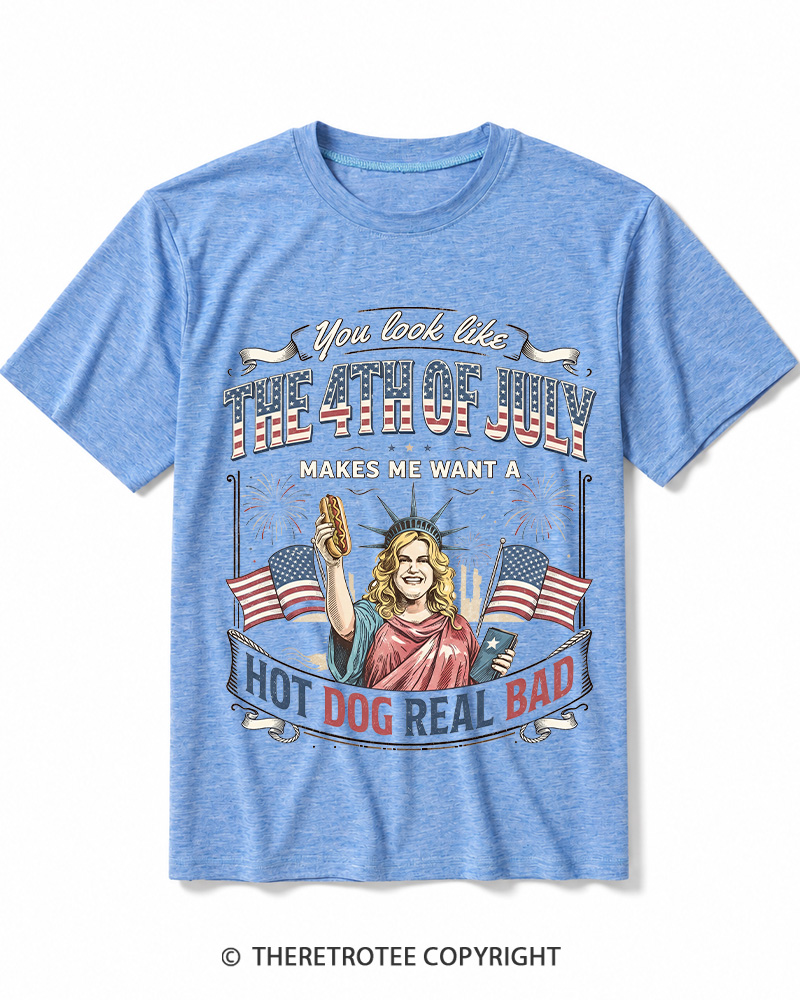 TheRetroTee You Look Like 4th Of July Heather T-Shirt