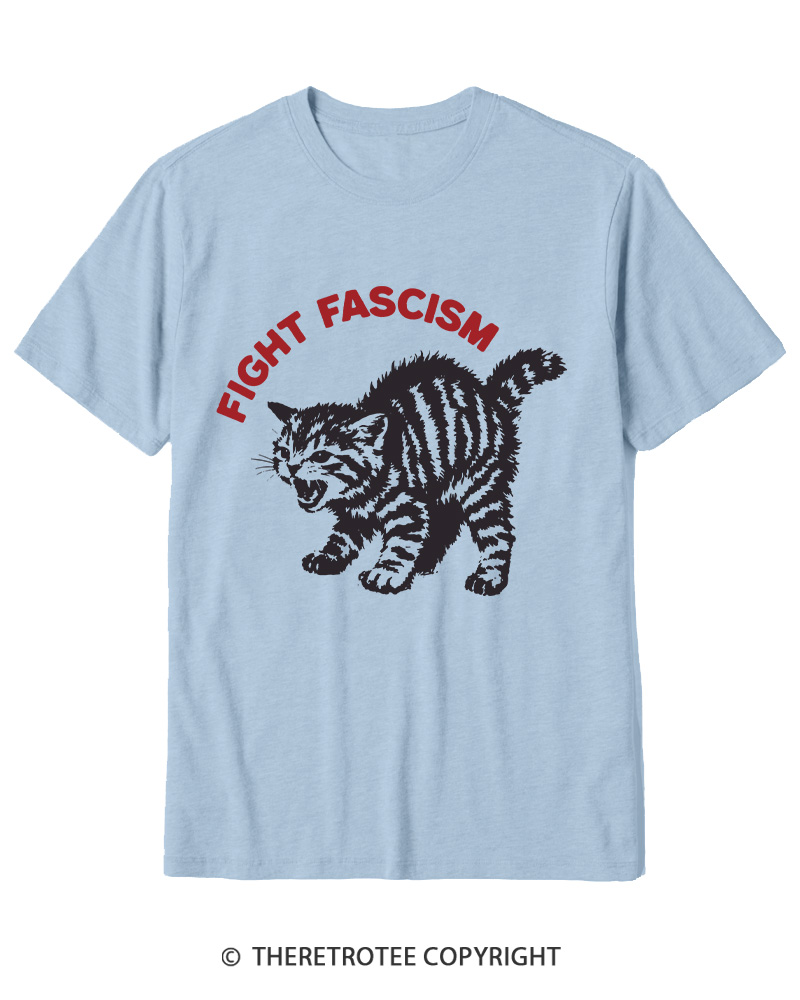 TheRetroTee Fight Fascism 1970s Cotton T-Shirt