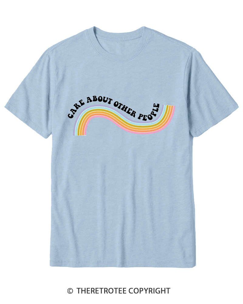 TheRetroTee Care About Other People 1970s Cotton T-Shirt
