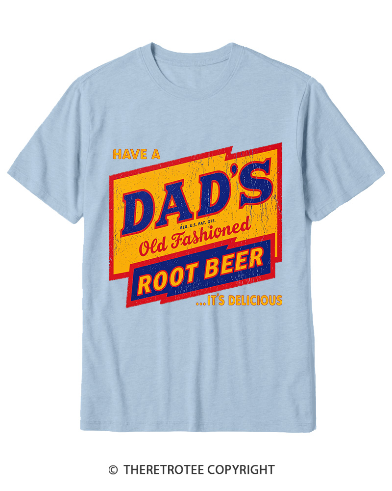 TheRetroTee Dad's Root Beer 1960s Cotton T-Shirt