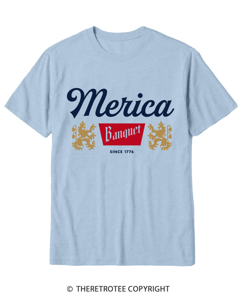 TheRetroTee Merica Banquet Beer Cotton T-Shirt