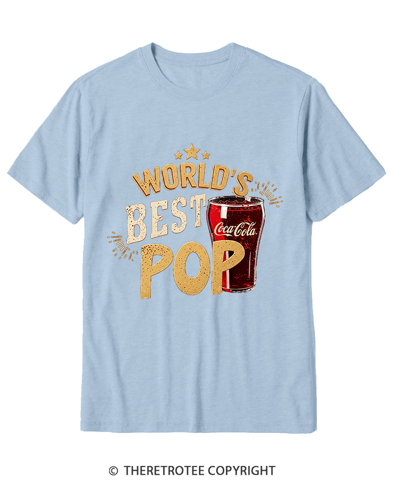TheRetroTee World's Best Pop 1970s Cotton T-Shirt