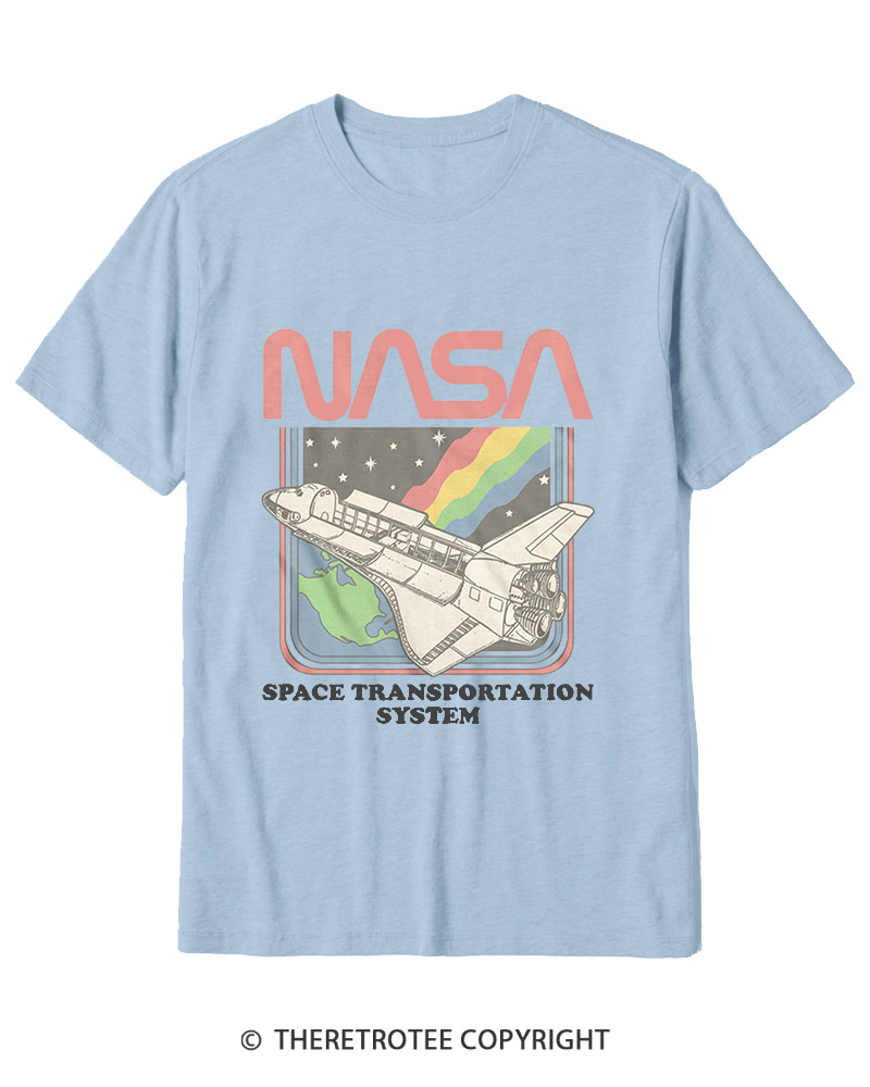 TheRetroTee Space Transportation System 1980s Cotton T-Shirt