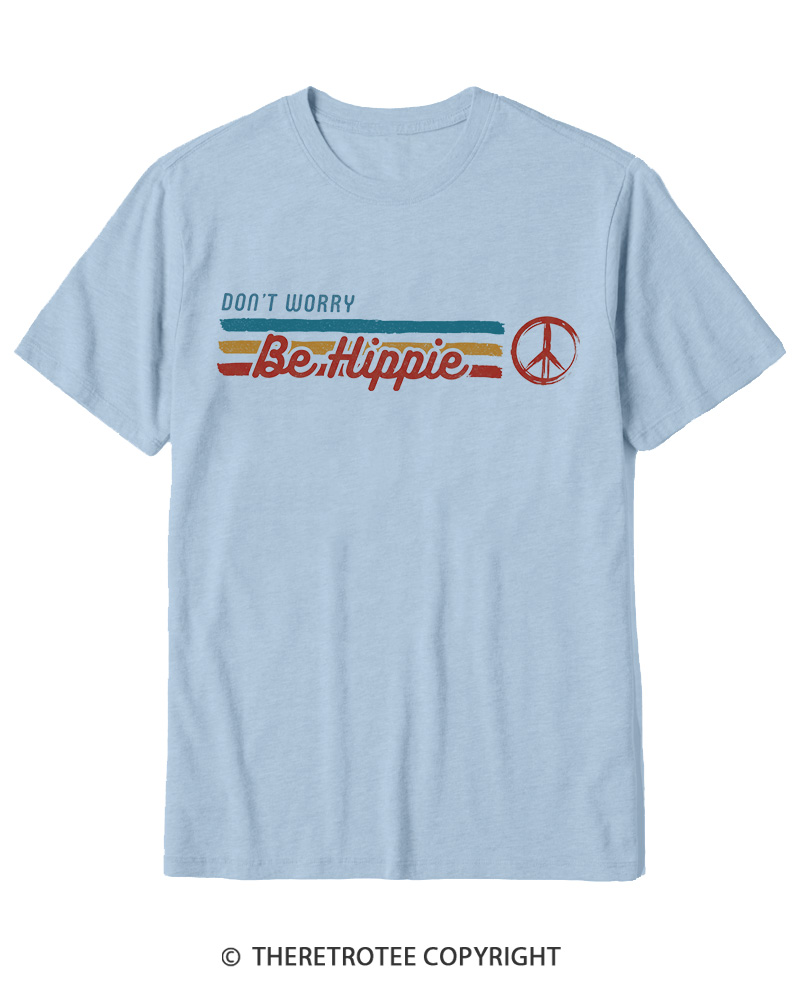 TheRetroTee Don't Worry, Be Happy 1970s Cotton T-Shirt