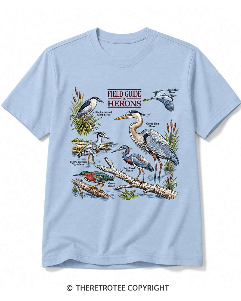 TheRetroTee Ivory Birdwatching Graphic 1990s Cotton T-Shirt
