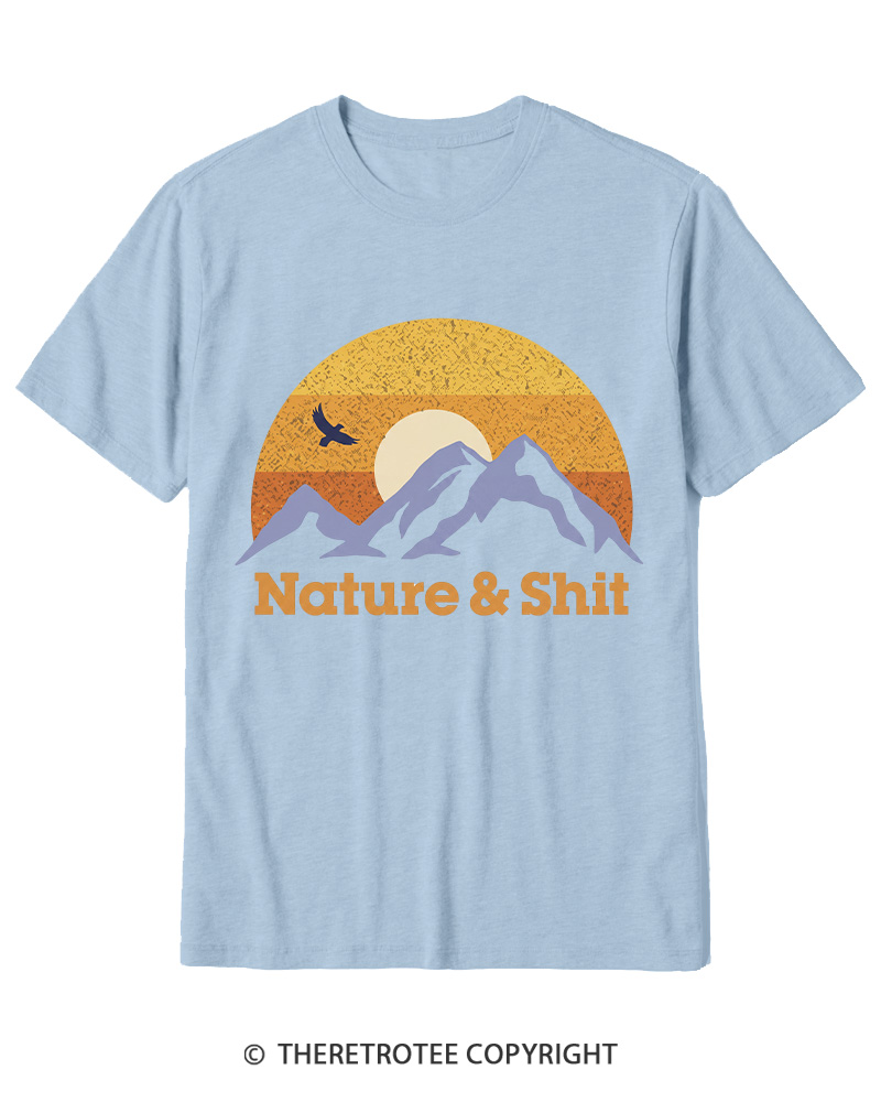 TheRetroTee Nature & Shit 1970s Cotton T-Shirt