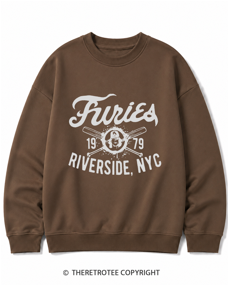 TheRetroTee Furies Riverside cult movie 1970s Cotton Sweatshirt